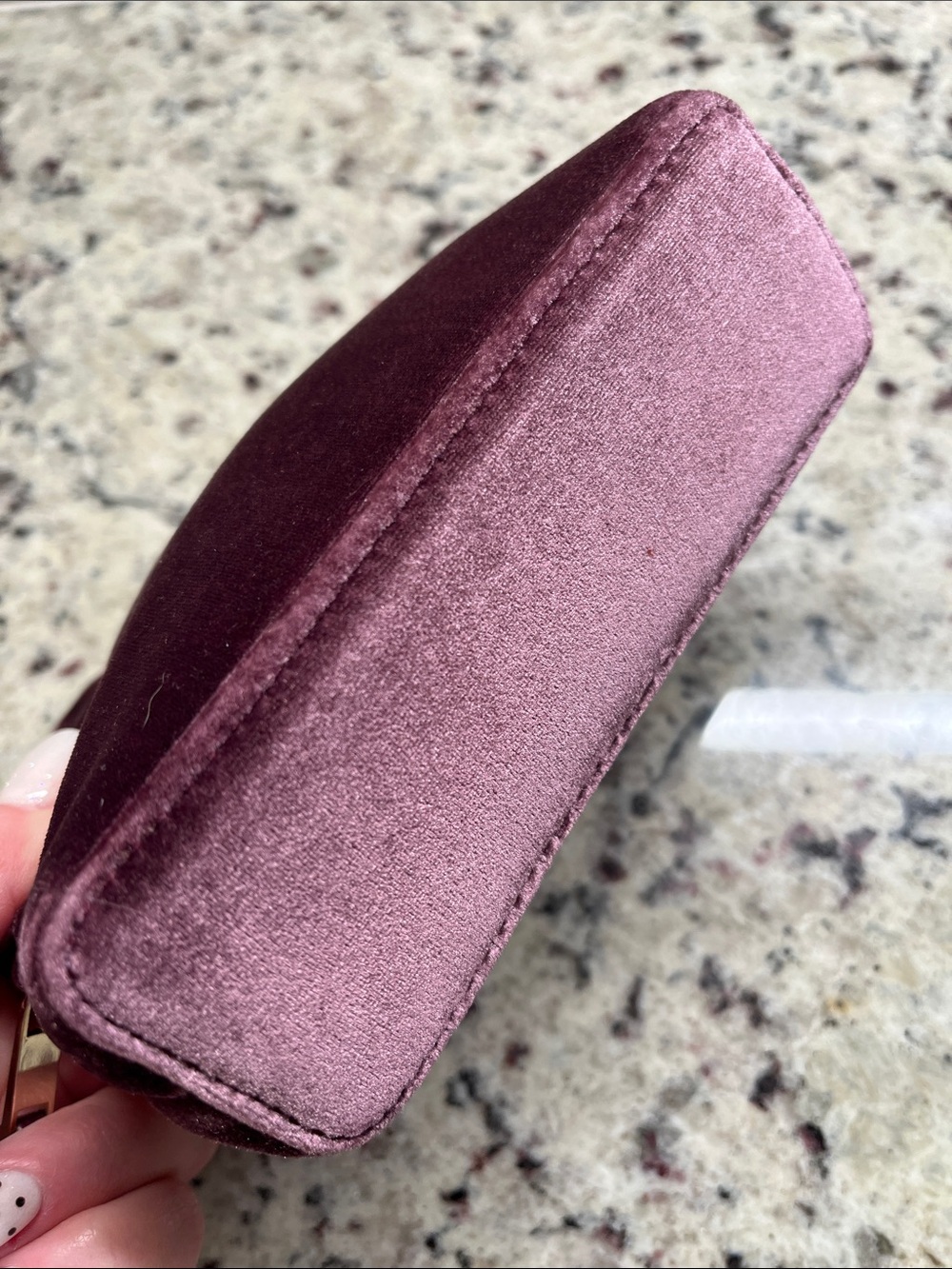 Kate Spade Velvet Ruffled Cosmetic Case NWOT - Picture 6 of 8